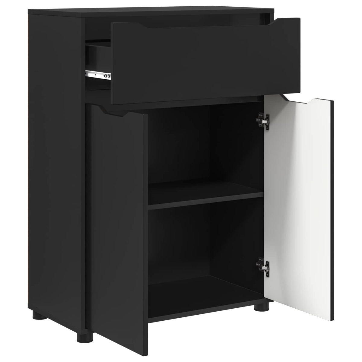 Bathroom Cabinet 72.5 x 36.5 x 100 cm Black