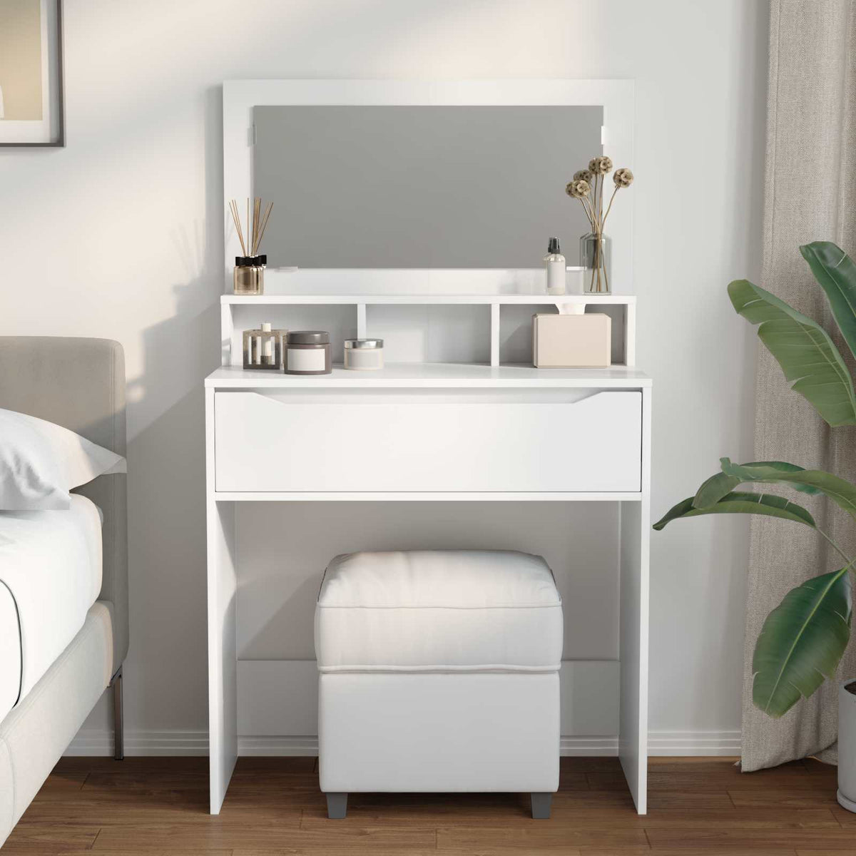 Bedroom Dressing Tables 80 x 39.6 x 135 cm White