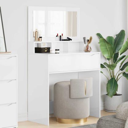 Bedroom Dressing Tables 80 x 39.6 x 135 cm High gloss white