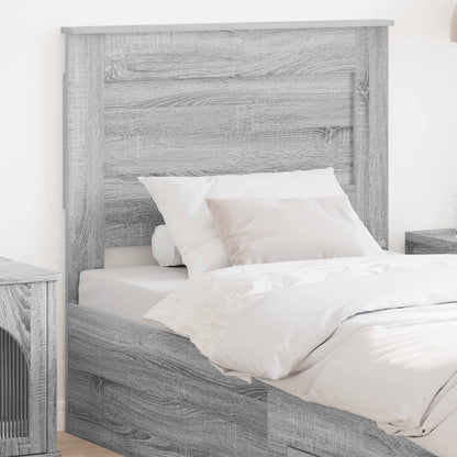 Headboard Engineered Wood Grey Sonoma 80 cm
