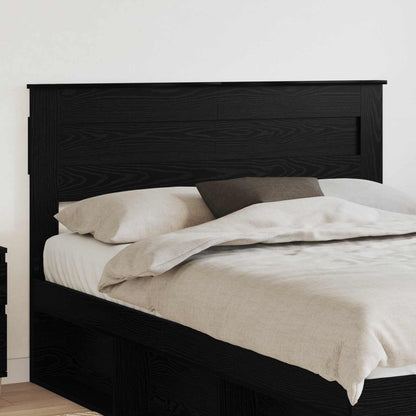 Headboard Engineered wood Black Oak 150 cm