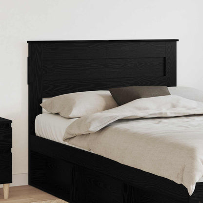 Headboard Engineered wood Black Oak 135 cm