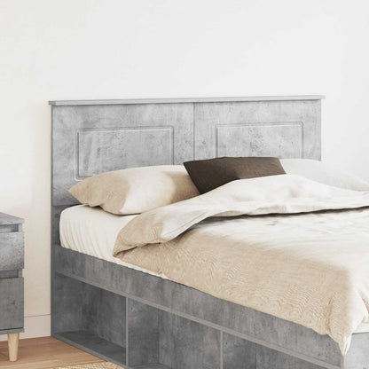 Headboard Engineered wood Concrete Grey 135 cm