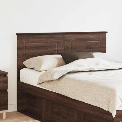 Headboard Engineered wood Brown Oak 120 cm