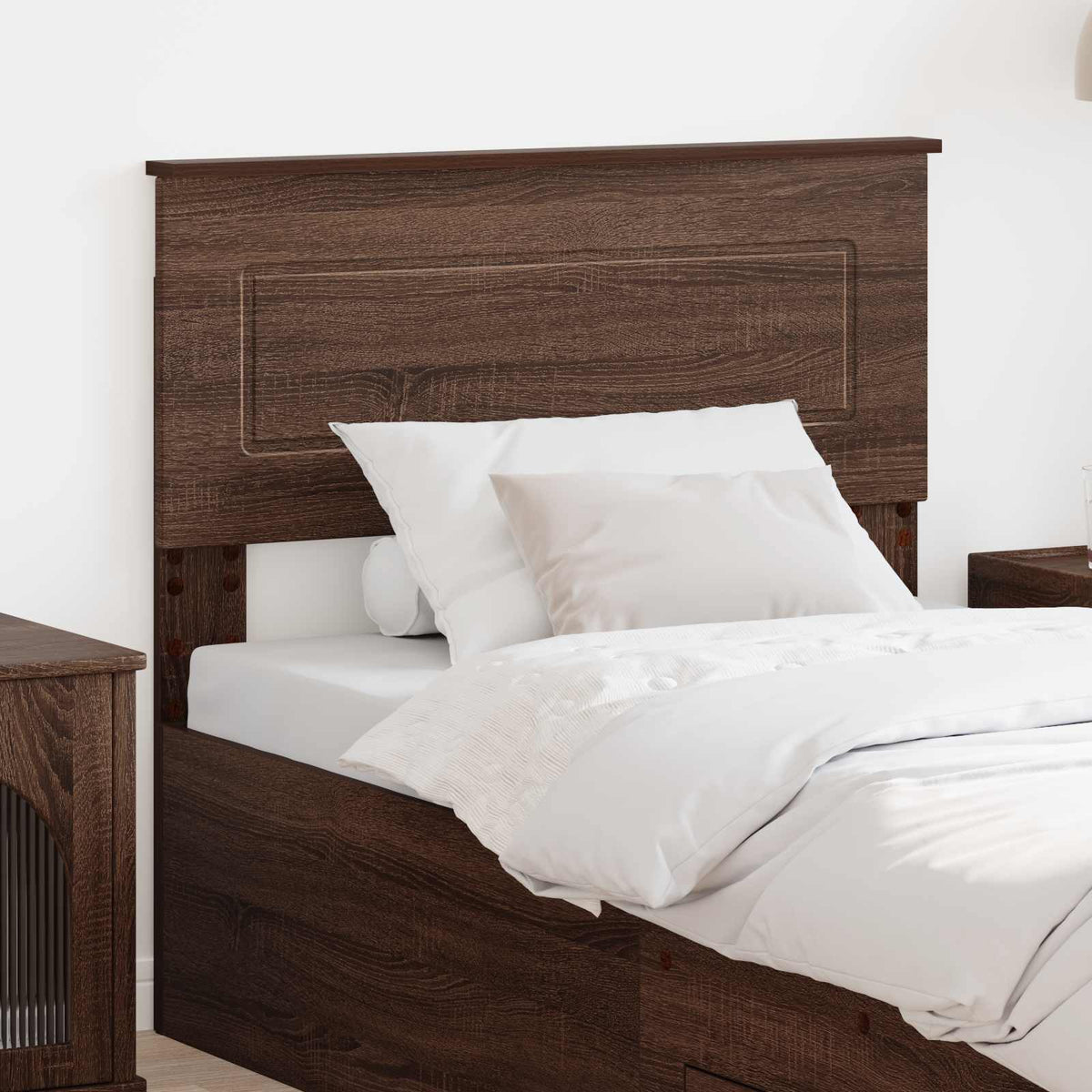 Headboard Engineered wood Brown Oak 75 cm
