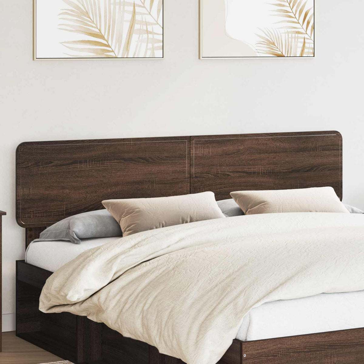 Headboard Engineered wood Brown Oak 200 cm