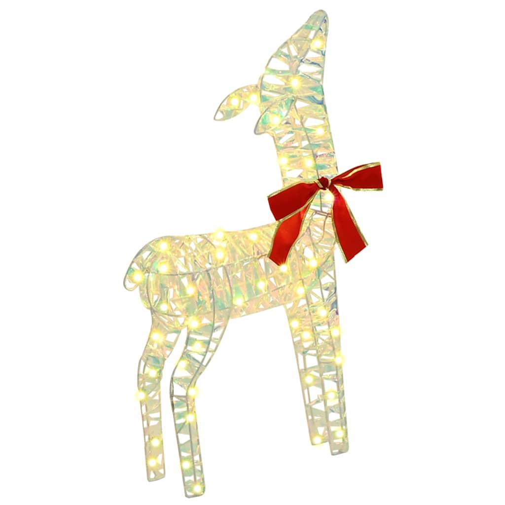 vidaXL Reindeer Family 3 pcs 300 LEDs Warm white 67 x 26 x 127 cm PET 6