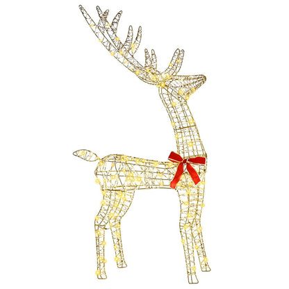 vidaXL Reindeer Family 3 pcs 300 LEDs Warm white 67 x 26 x 127 cm PET 4