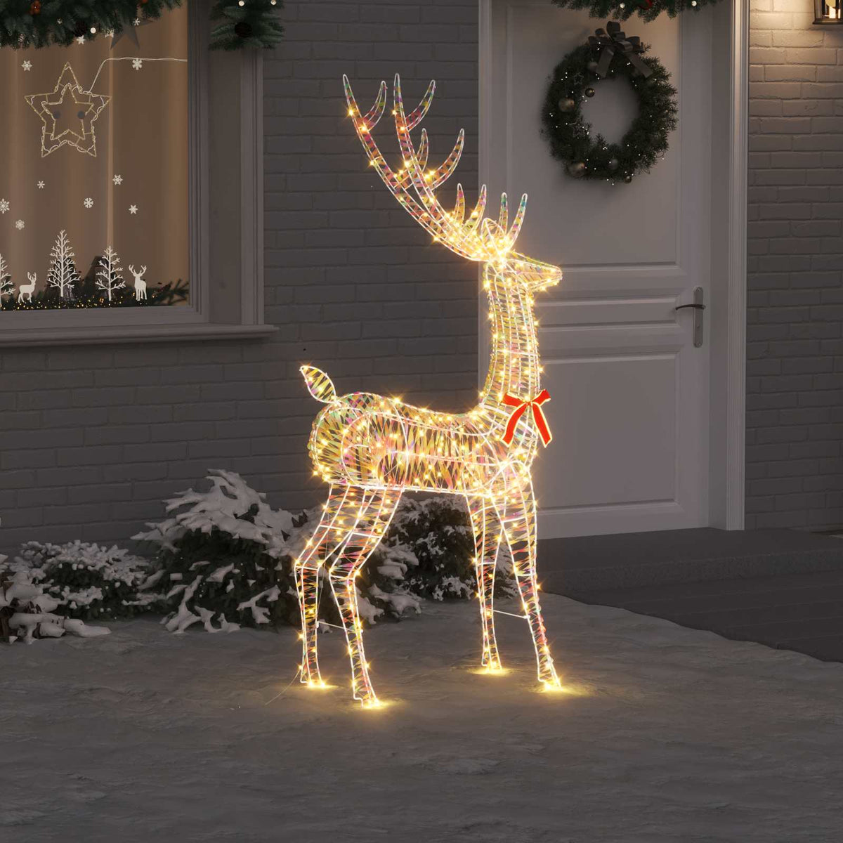 vidaXL 3D Reindeer 250 LEDs Warm white 96 x 40 x 180 cm PET 1