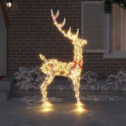 vidaXL 3D Reindeer 250 LEDs Warm white 96 x 40 x 180 cm PET 3