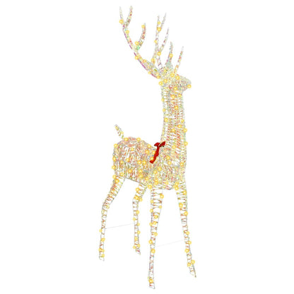 vidaXL 3D Reindeer 250 LEDs Warm white 96 x 40 x 180 cm PET 2
