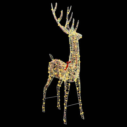 vidaXL 3D Reindeer 250 LEDs Warm white 96 x 40 x 180 cm PET 4