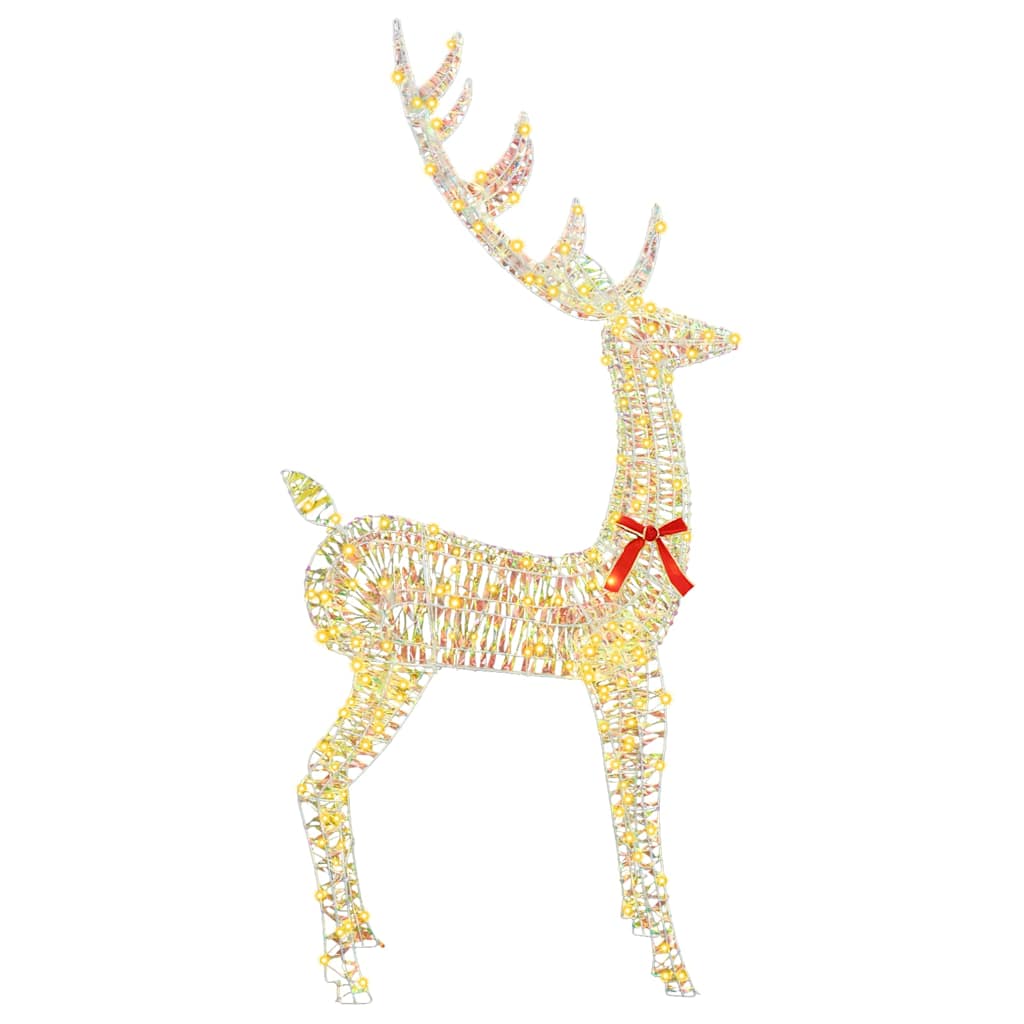vidaXL 3D Reindeer 250 LEDs Warm white 96 x 40 x 180 cm PET 5