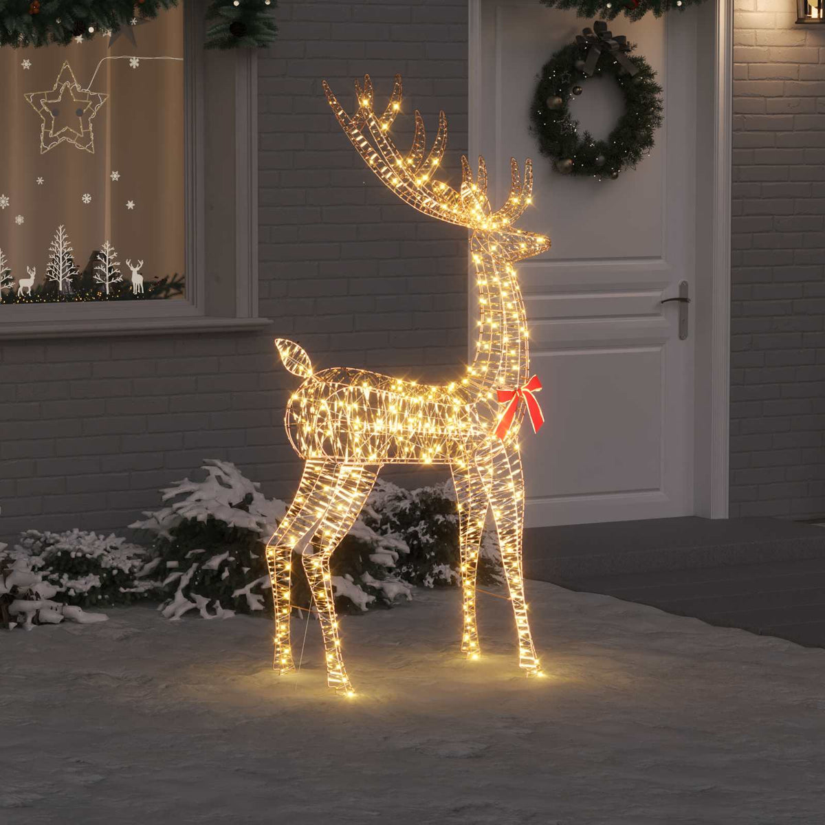 vidaXL 3D Reindeer 250 LEDs Warm white 96 x 40 x 180 cm PET 1