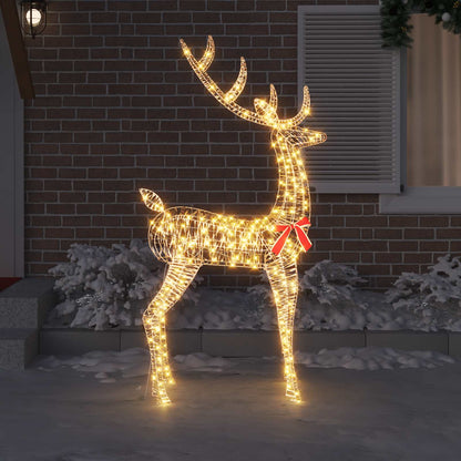 vidaXL 3D Reindeer 250 LEDs Warm white 96 x 40 x 180 cm PET 3