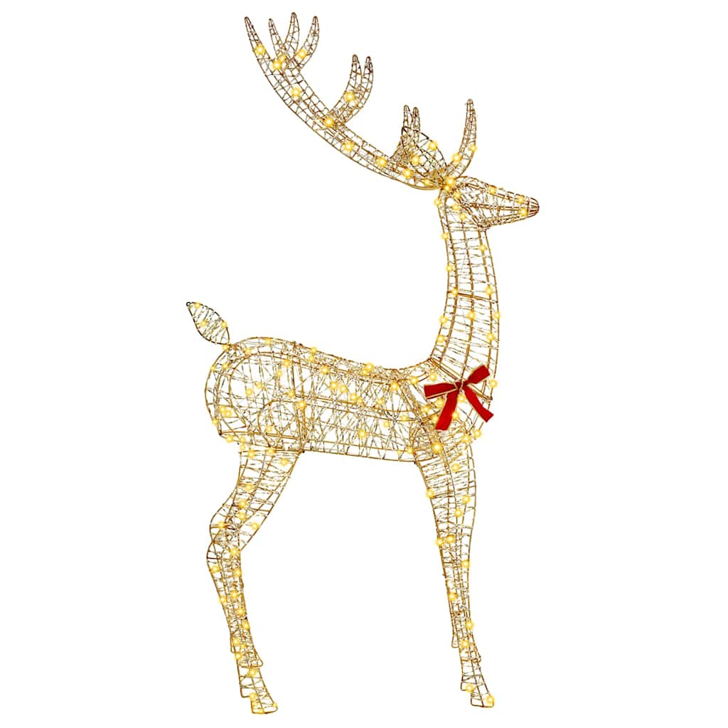 vidaXL 3D Reindeer 250 LEDs Warm white 96 x 40 x 180 cm PET 5