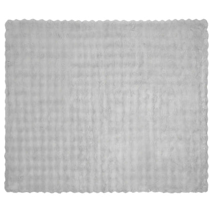 vidaXL Anti-Slip Faux Rabbit Fur Blanket Olite 4 pcs Grey 220 x 240 cm 6
