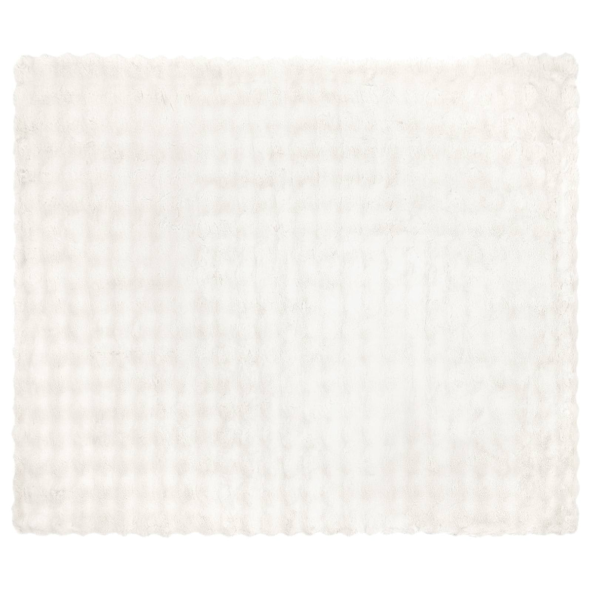 vidaXL Anti-Slip Faux Rabbit Fur Blanket Olite 4 pcs White 20.3 kg 5