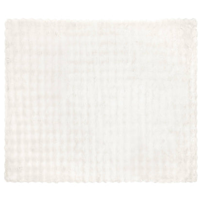 vidaXL Anti-Slip Faux Rabbit Fur Blanket Olite 4 pcs White 20.3 kg 5