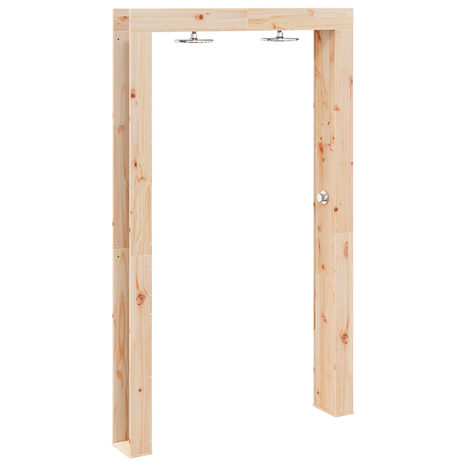 vidaXL Outdoor Shower 226 cm Solid Pine Wood and Stainless Steel 2