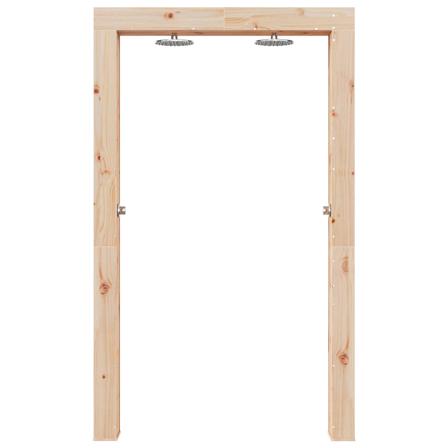 vidaXL Outdoor Shower 226 cm Solid Pine Wood and Stainless Steel 4