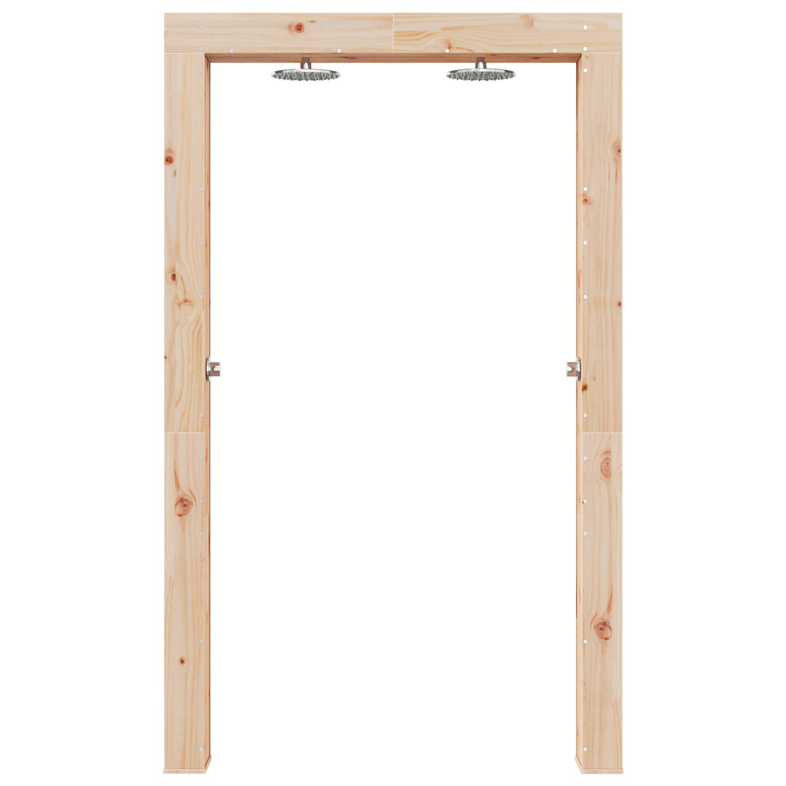 vidaXL Outdoor Shower 226 cm Solid Pine Wood and Stainless Steel 4