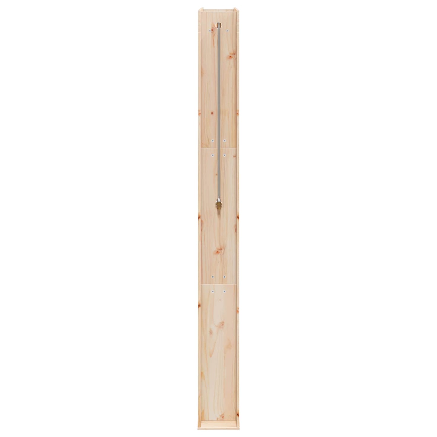 vidaXL Outdoor Shower 226 cm Solid Pine Wood and Stainless Steel 5