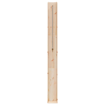 vidaXL Outdoor Shower 226 cm Solid Pine Wood and Stainless Steel 5