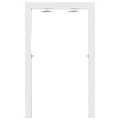vidaXL Outdoor Shower 226 cm Solid Pine Wood and Stainless Steel White 4