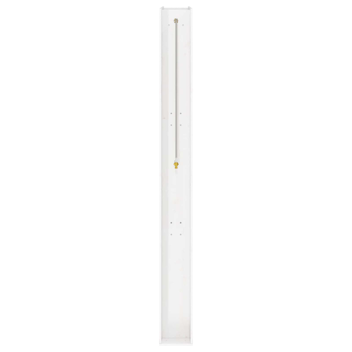 vidaXL Outdoor Shower 226 cm Solid Pine Wood and Stainless Steel White 5
