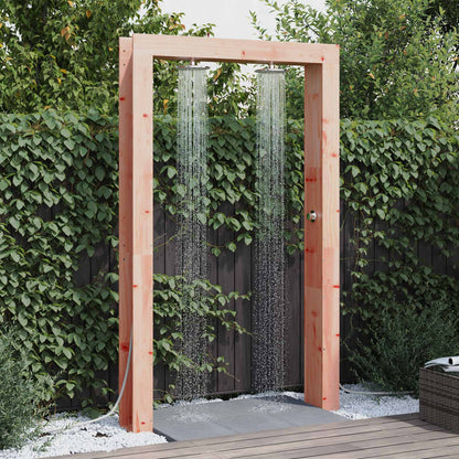 vidaXL Outdoor Shower 226 cm Solid Douglas Wood and Stainless Steel 1