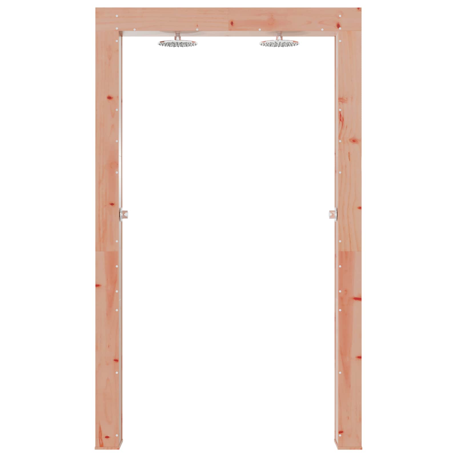 vidaXL Outdoor Shower 226 cm Solid Douglas Wood and Stainless Steel 4