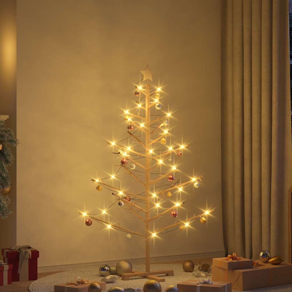Wooden Christmas Tree KOTKA Bamboo and Solid Pine Wood Natural (unfinished) 150 cm