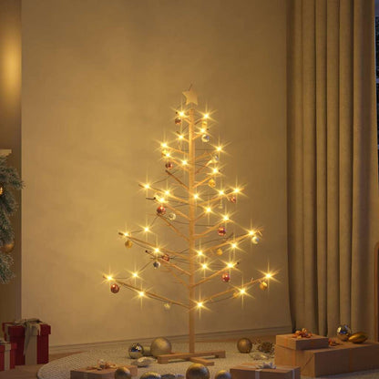 Wooden Christmas Tree KOTKA Bamboo and Solid Pine Wood Natural (unfinished) 150 cm
