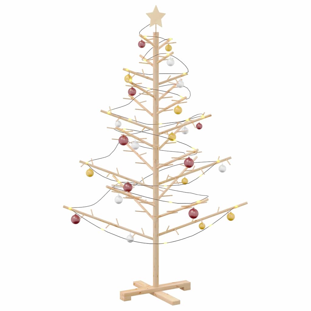 Wooden Christmas Tree KOTKA Bamboo and Solid Pine Wood Natural (unfinished) 150 cm