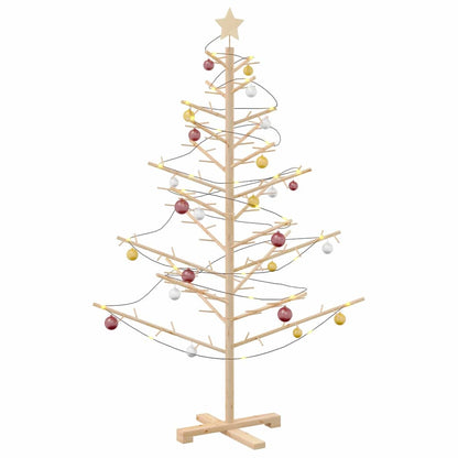 Wooden Christmas Tree KOTKA Bamboo and Solid Pine Wood Natural (unfinished) 150 cm
