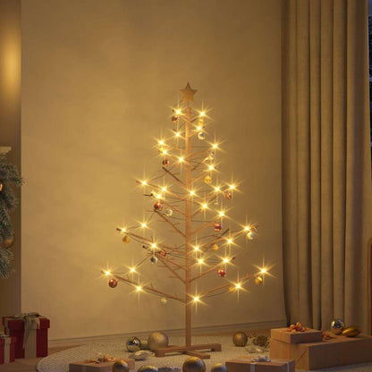 Wooden Christmas Tree KOTKA Bamboo and Solid Pine Wood Brown 150 cm