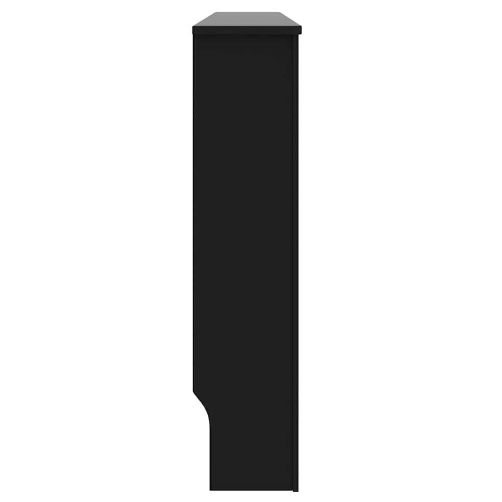 vidaXL Radiator Cover 2 pcs Black 172 x 19 x 81.5 cm Engineered Wood 6