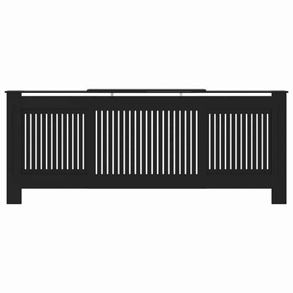 vidaXL Radiator Cover 2 pcs Black 205 x 20.5 x 81.5cm Engineered Wood 5
