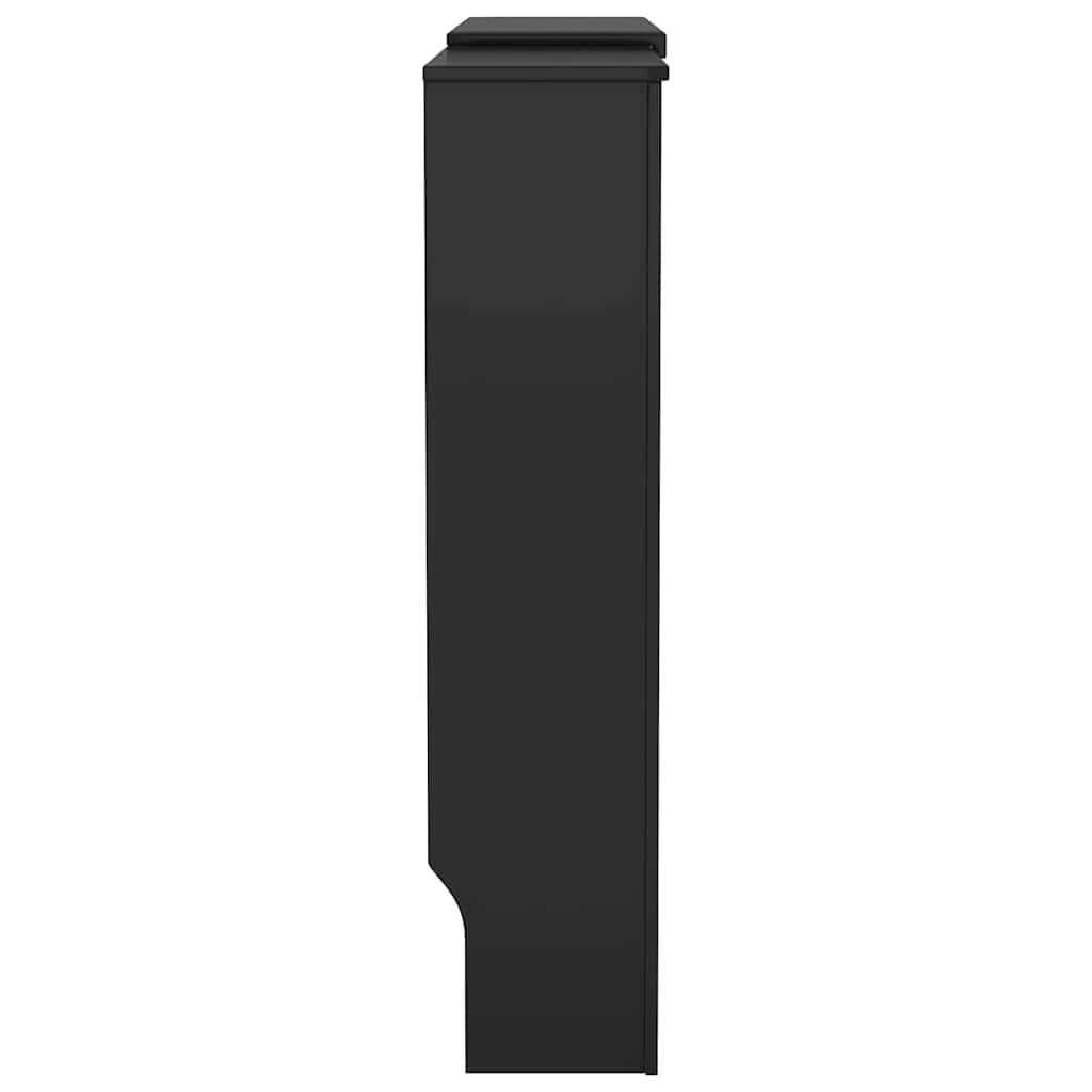 vidaXL Radiator Cover 2 pcs Black 205 x 20.5 x 81.5cm Engineered Wood 6