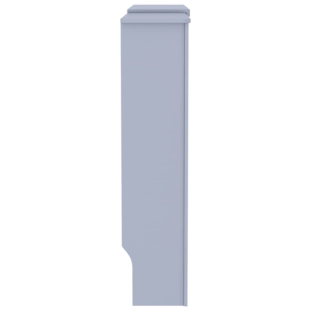 vidaXL Radiator Cover 2 pcs Grey 205 x 20.5 x 81.5cm Engineered Wood 6