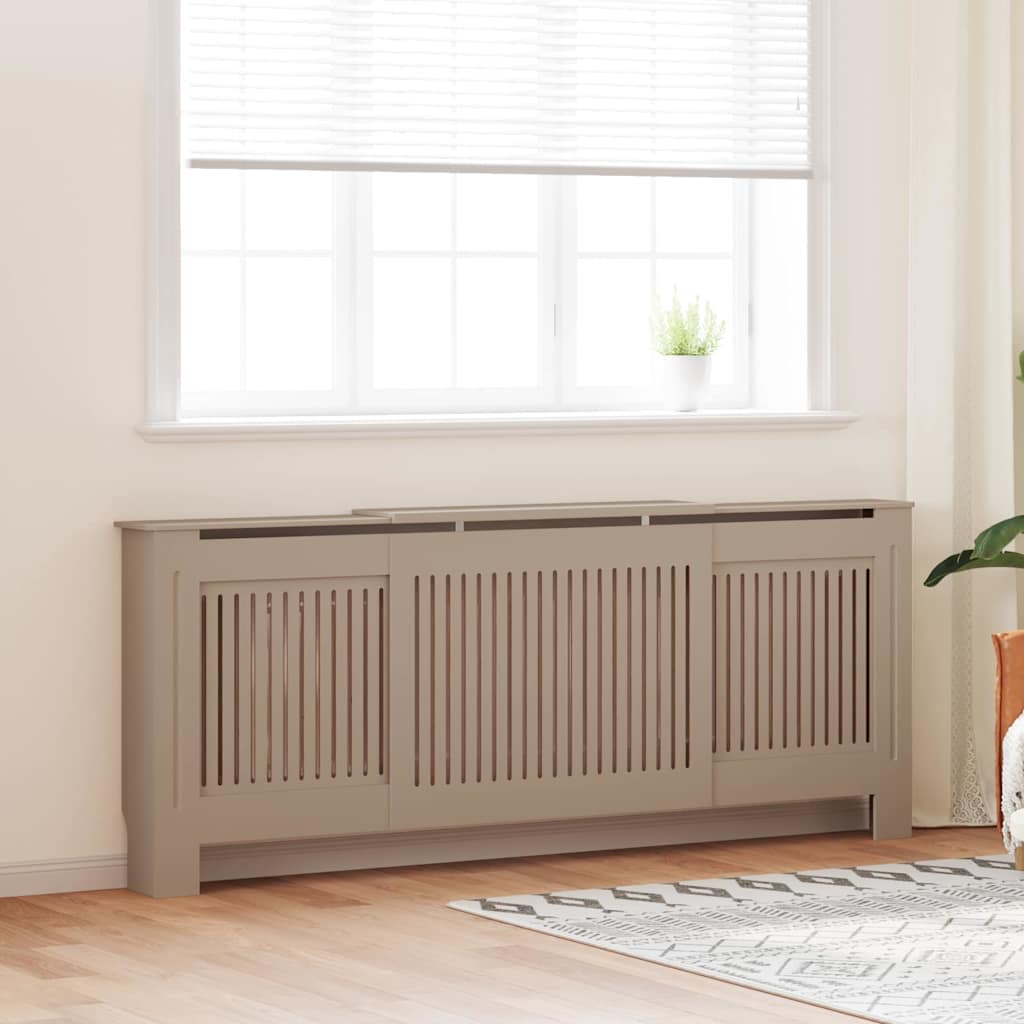 vidaXL Radiator Cover Engineered Wood 2 pcs