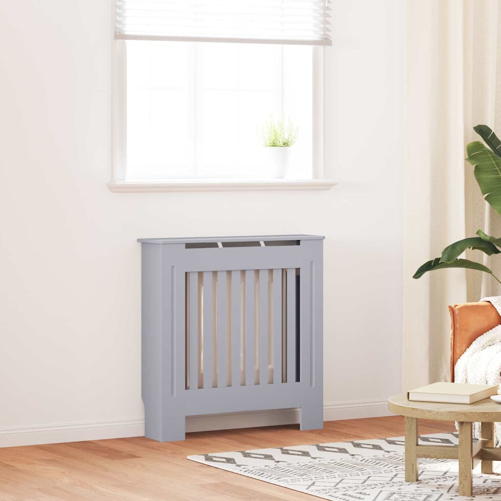 vidaXL Radiator Cover Engineered Wood 2 pcs