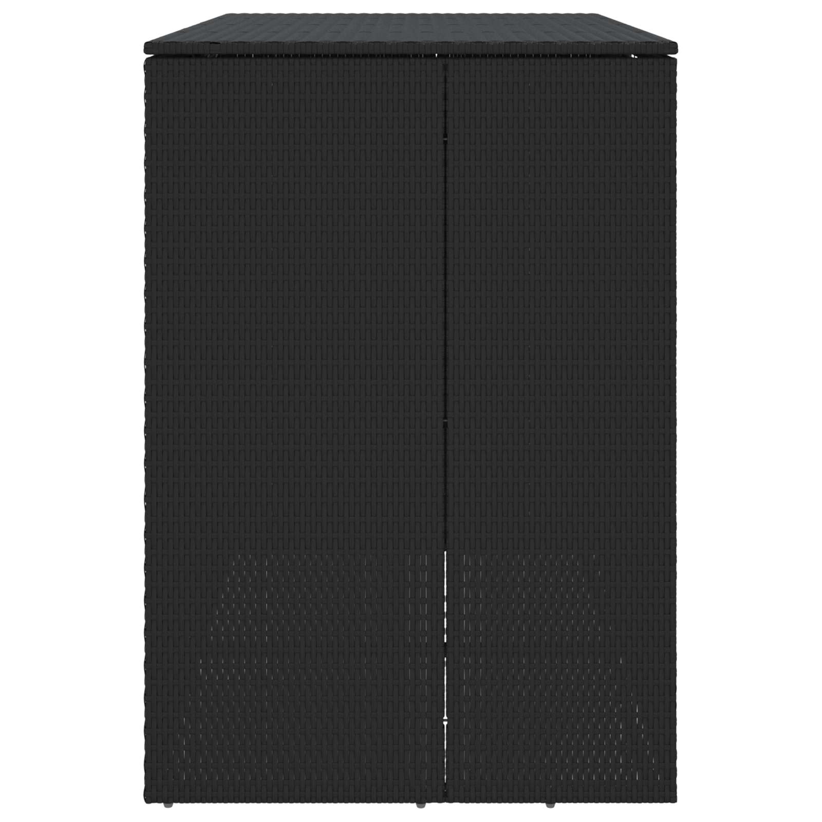 vidaXL Box Garbage Bin Box 2 pcs Black 130 x 80 x 115 cm Polyethylene 6