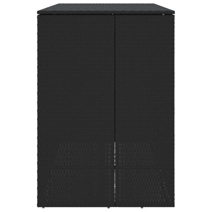 vidaXL Box Garbage Bin Box 2 pcs Black 130 x 80 x 115 cm Polyethylene 6