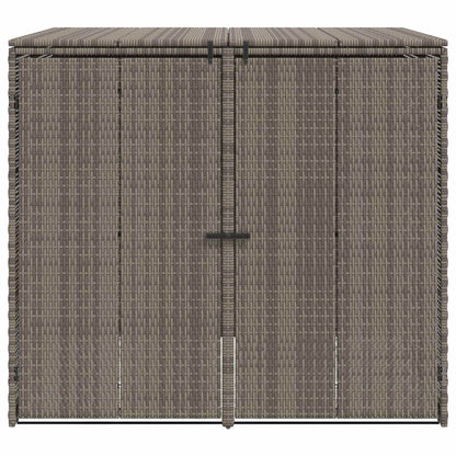 vidaXL Box Garbage Bin Box 2 pcs Grey 130 x 80 x 115 cm Polyethylene 5