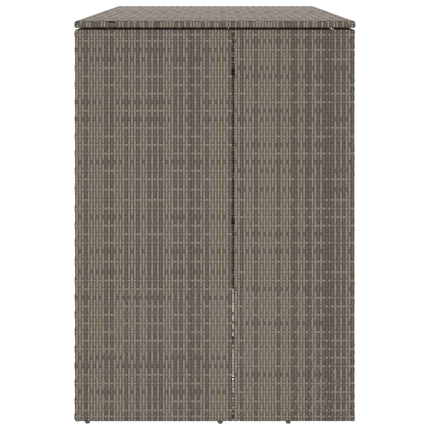 vidaXL Box Garbage Bin Box 2 pcs Grey 130 x 80 x 115 cm Polyethylene 6