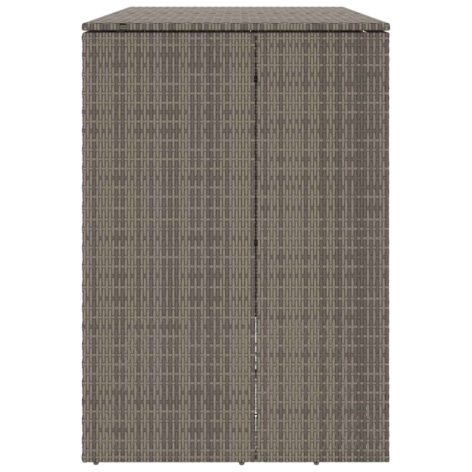 vidaXL Box Garbage Bin Box 2 pcs Grey 130 x 80 x 115 cm Polyethylene 6