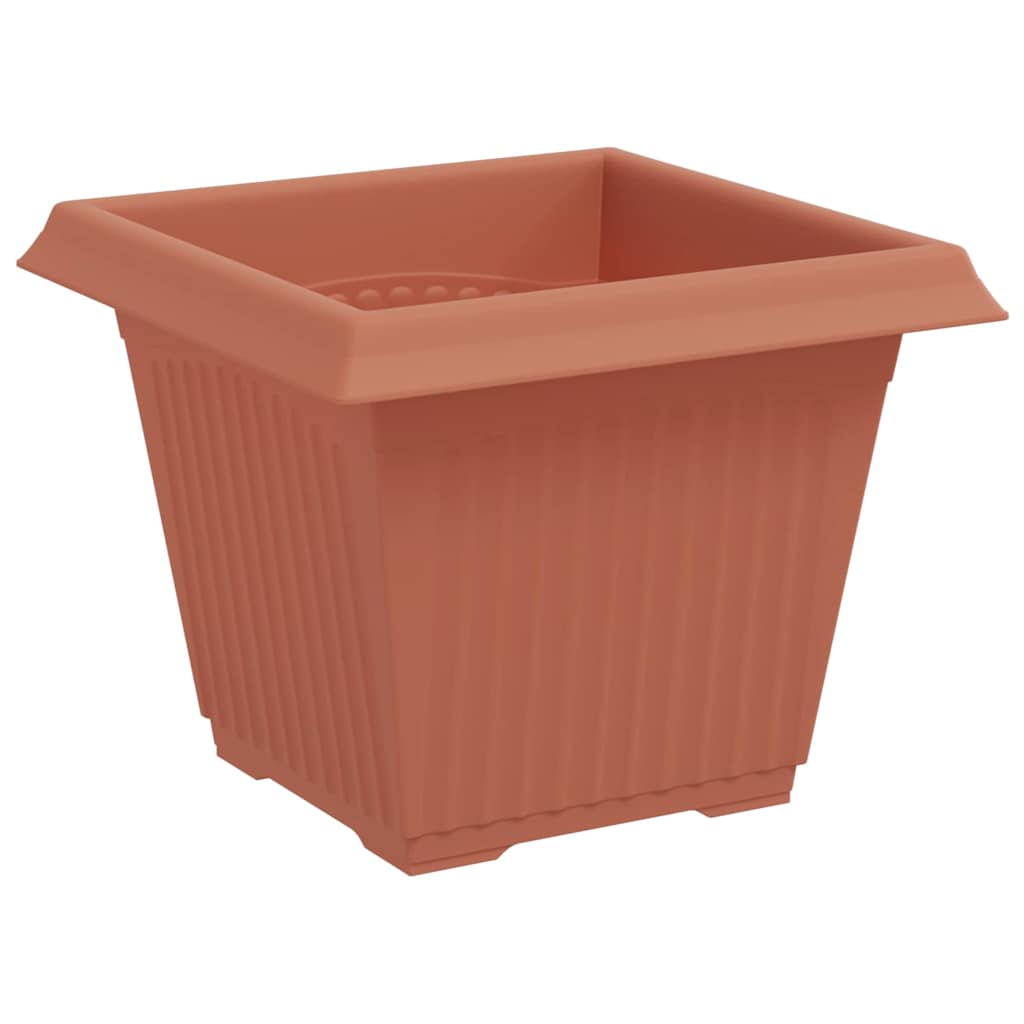 Plant Pots Plastic Brick Red 6 pcs 33 cm 26 cm 33 cm