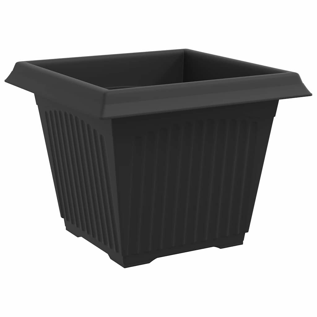 Plant Pots Plastic Black 6 pcs 28.5 cm 22 cm 28.5 cm
